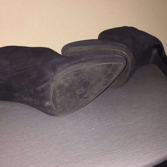 Franco Sarto black suede patent leather booties - Picture 4 of 5